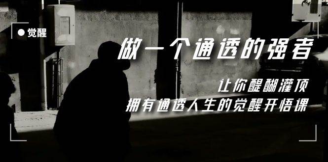 觉醒-做一个通透强者，让你醍醐灌顶，拥有通透人生，掌握强大的秘密-思维屋-分享无限项目创意