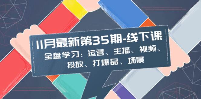 11月最新-35期-线下课：全盘学习：运营、主播、视频、投放、打爆品、场景-思维屋-分享无限项目创意