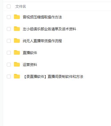 左小姐-直播带货俱乐部十三行、无人直播，全套教程附：工具、文档、话术资料-思维屋-分享无限项目创意