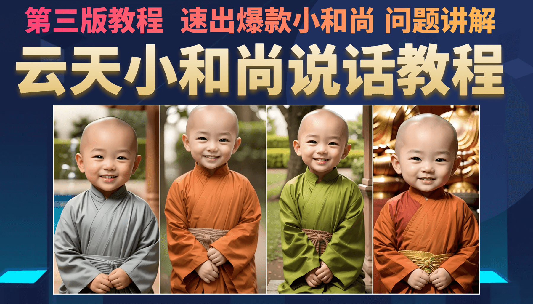 云天小和尚会说话，7天万粉（第3版教程）-思维屋-分享无限项目创意