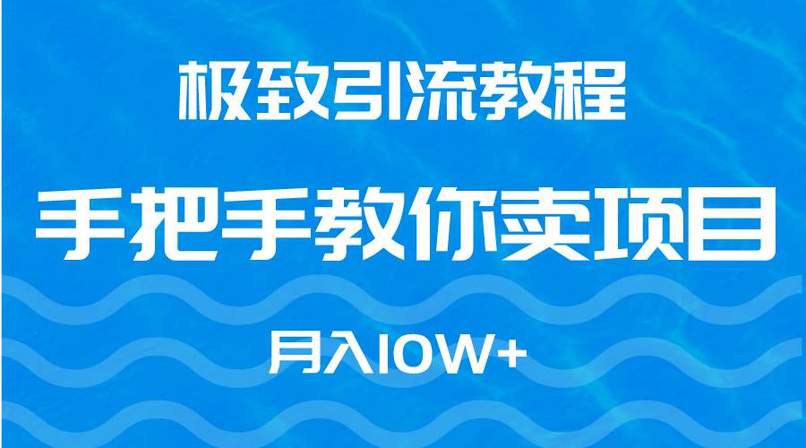 极致引流教程，手把手教你卖项目，月入10W+-思维屋-分享无限项目创意
