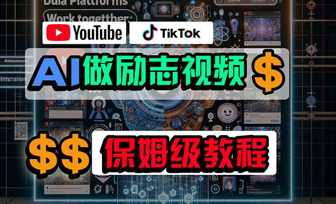 利用AI制作励志视频,在YouTube和TikTok赚钱,小白可做(附工具)-思维屋-分享无限项目创意