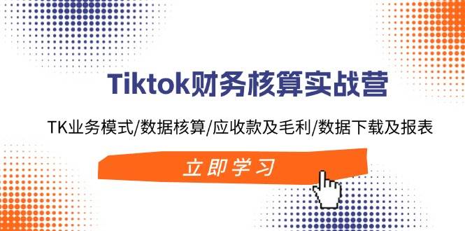Tiktok财务核算实战营：TK业务模式/数据核算/应收款及毛利/数据下载及报表-思维屋-分享无限项目创意