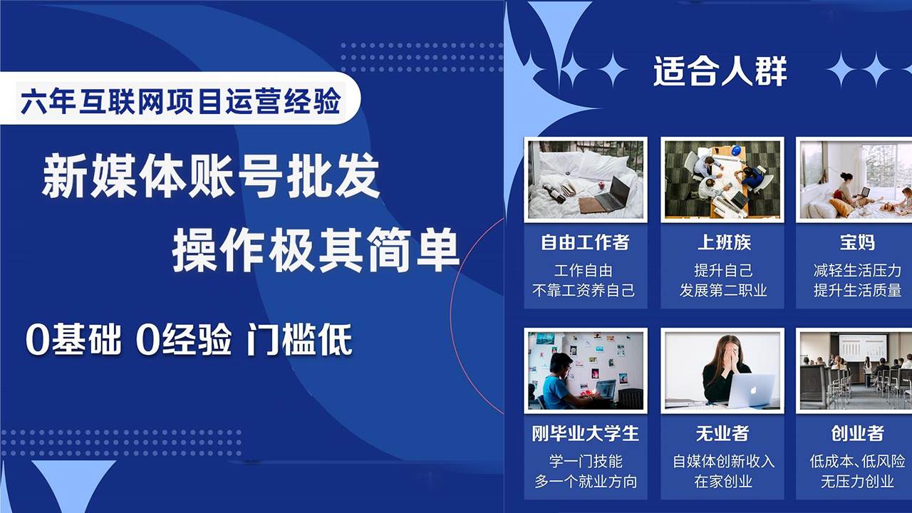 自媒体账号批发，看我怎么一天赚1个W，超简单-思维屋-分享无限项目创意