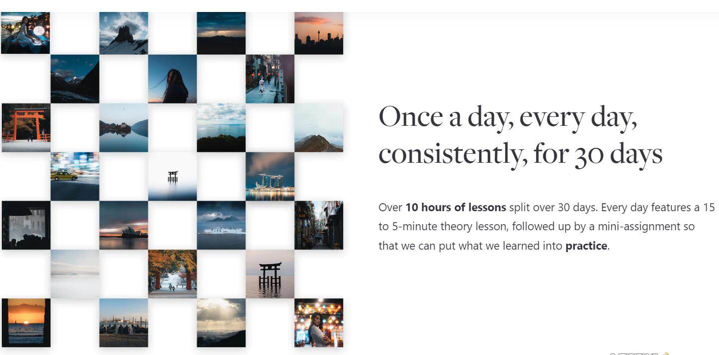 网红摄影师Pat Kay – 30天摄影基础知识加速器教程-30节课-中英字幕-思维屋-分享无限项目创意