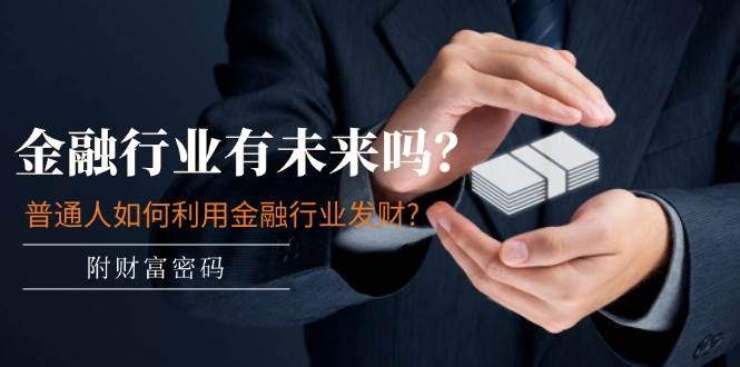 某付费文章：金融行业有未来吗？普通人如何利用金融行业发财?(附财富密码)-思维屋-分享无限项目创意
