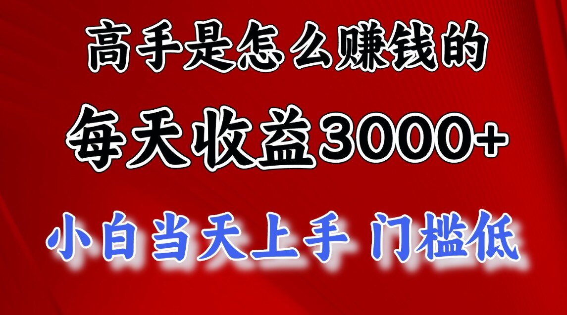 一天收益3000左右，长期项目，很稳定！-思维屋-分享无限项目创意