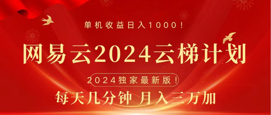 2024网易云云梯计划挂机版免费风口项目-思维屋-分享无限项目创意