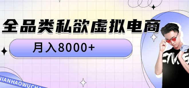 全品类私域虚拟电商，月入8000+-思维屋-分享无限项目创意