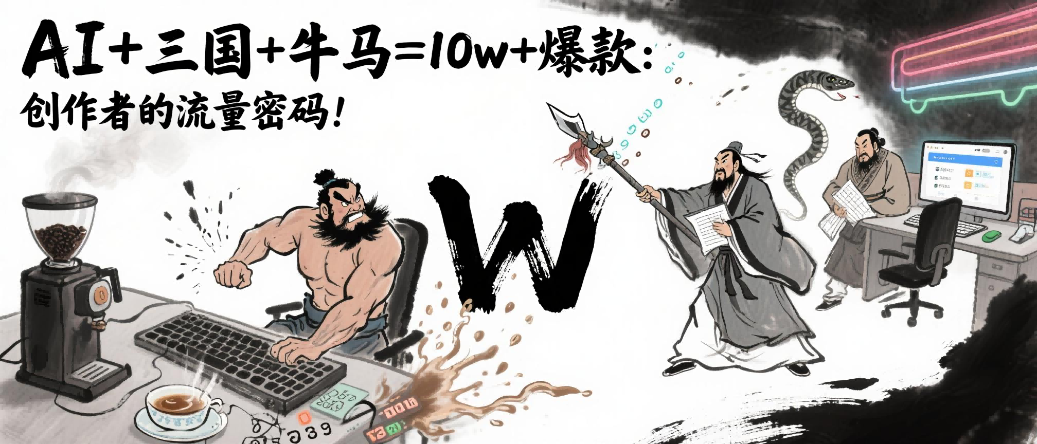 AI+三国+牛马=10w+爆款：创作者的流量密码！-思维屋-分享无限项目创意
