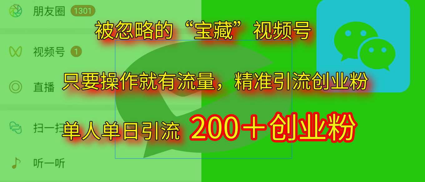 2025.5月最新被忽略的“宝藏”视频号，精准日引流200+-思维屋-分享无限项目创意